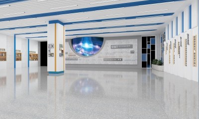 现代学校大厅3D模型下载